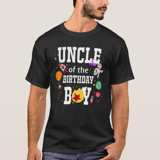 Oom van de Astronaut Boy Space Matc T-shirt (Voorkant)