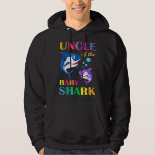 Oom van de Baby Birthday Shark oom Shark Chris Hoodie