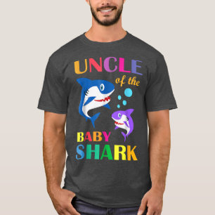Oom van de Baby Birthday Shark oom Shark Chris T-shirt