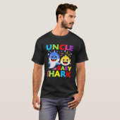 Oom van de Baby Shark Birthday Boy, meisje, Kinder T-shirt (Voorkant volledig)