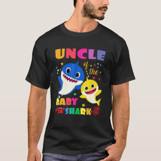 Oom van de Baby Shark Birthday oom Shark T-shirt