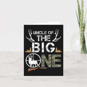 Oom van de Big One verjaardagsjongen Deer Hunter C Kaart