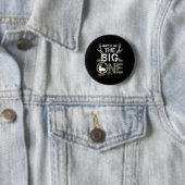 Oom van de Big One verjaardagsjongen Deer Hunter C Ronde Button 5,7 Cm (In situ)