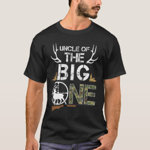 Oom van de Big One verjaardagsjongen Deer Hunter C T-shirt