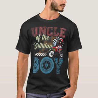 Oom van de Birthday Boy Dirt Bike B dag motocros T-shirt