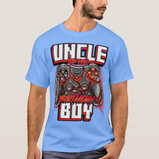 Oom van de Birthday Boy Matching Family Video Ga T-shirt