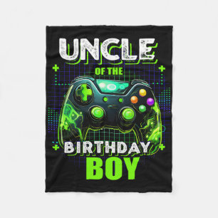 Oom van de Birthday Boy Matching Video Game Birt Fleece Deken