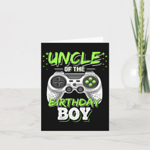 Oom van de Birthday Boy Matching Video Game Birt Kaart