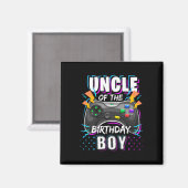 Oom van de Birthday Boy Matching Video Game Birt Magneet (Voorkant / Achterkant)