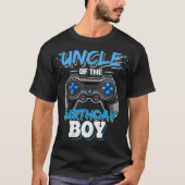 Oom van de Birthday Boy Matching Video Game Birt T-shirt (Voorkant)