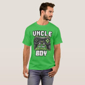Oom van de Birthday Boy Matching Video Game Birt T-shirt (Voorkant volledig)
