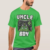 Oom van de Birthday Boy Matching Video Game Birt T-shirt (Voorkant)