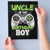 Oom van de Birthday Boy Matching Video Game Flyer (Hand)