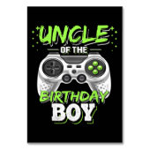 Oom van de Birthday Boy Matching Video Game Kaart (Voorkant)