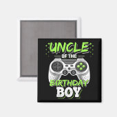 Oom van de Birthday Boy Matching Video Game Magneet (Voorkant / Achterkant)