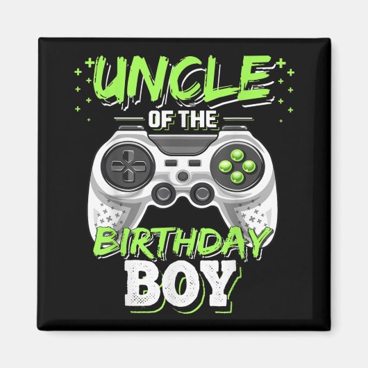 Oom van de Birthday Boy Matching Video Game Magneet (Voorkant)