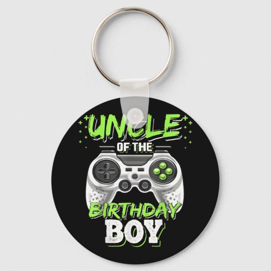 Oom van de Birthday Boy Matching Video Game Sleutelhanger (Voorkant)