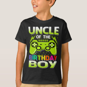 Oom van de Birthday Boy Matching Video Gamer Bir T-shirt