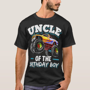 Oom van de Birthday Boy Monster Truck Birthday P T-shirt