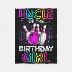 Oom van de 'Birthday Girl Bowler' Kind Bowling Fleece Deken