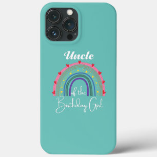Oom van de Birthday Girl Rainbow Boho Birthday Case-Mate iPhone Case