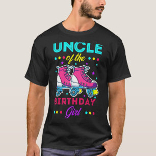Oom van de Birthday Girl Roller Schaatsen Bday Ska T-shirt