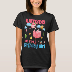 Oom van de Birthday Girls Tropical Flamingo Fami T-shirt