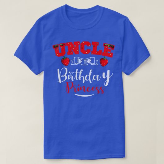 Oom van de Birthday Princess Strawberry Theme Bd T-shirt (Design voorkant)