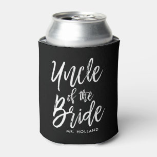 Oom van de Bride   Aangepaste bruiloft in Script-s Blikjeskoeler