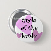 Oom van de Bride Ronde Button 5,7 Cm (Voorkant /achterkant)