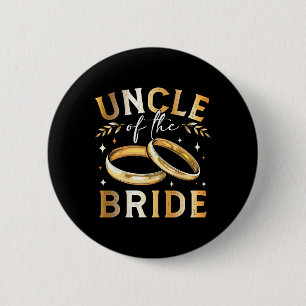 Oom Van De Bruid Bruidegom's Oom Trouwen En Verlov Ronde Button 5,7 Cm