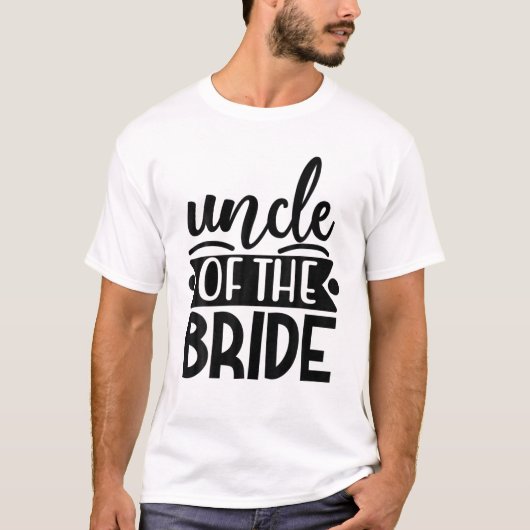 Oom Van De Bruid Passende Trouw- En Bachelor P T-shirt (Voorkant)