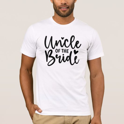 Oom van de Bruid T-shirt (Voorkant)