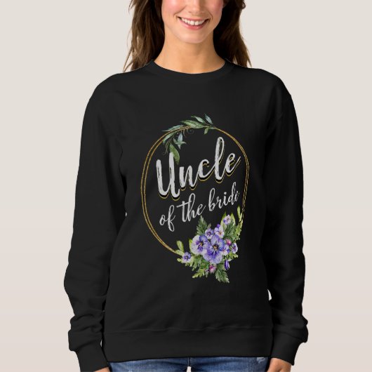 Oom Van De Bruid Trouwen Bruidsfeest Oom T-shirt (Voorkant)