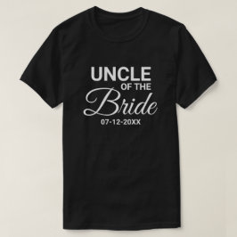 Oom van de bruid Wedding Party Matching Family T-shirt