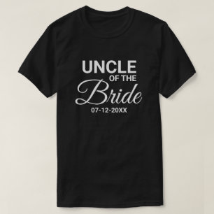 Oom van de bruid Wedding Party Matching Family T-shirt