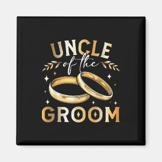 Oom van de bruidegom bruidegom bruiloften en verlo magneet