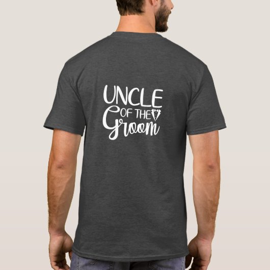 Oom van de bruidegom t-shirt (Achterkant)