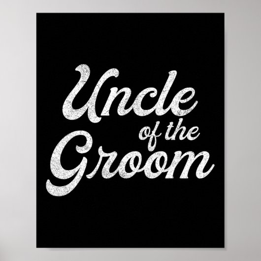 Oom Van De Bruidegom Truien Voor Mannen Funny Bach Poster (Voorkant)