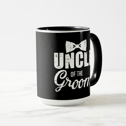Oom van de bruidegom voor de bruiloft mok (Voorkant rechts)