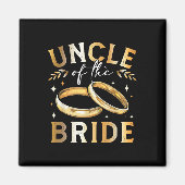 Oom van de bruid's oom bruiloft en verloving magneet (Voorkant)