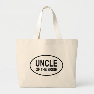 Oom van de bruidsbruidsovale grote tote bag