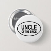Oom van de bruidsbruidsovale ronde button 5,7 cm (Voorkant /achterkant)