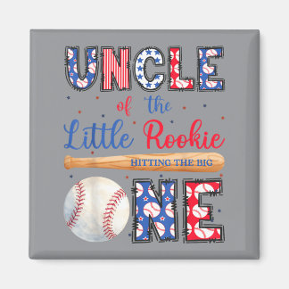 Oom van de ene kleine rookie honkbal 1e magneet