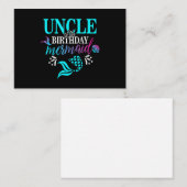 Oom van de familie van de zeemeermin notitiekaartje (Voorkant / Achterkant)