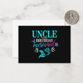 Oom van de familie van de zeemeermin notitiekaartje (Voorkant / Achterkant in situ)