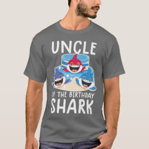 Oom van de geboorte van de haaienfamilie t-shirt