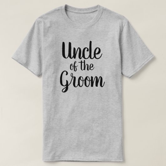 Oom van de Groom T-shirt (Design voorkant)