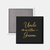 Oom van de Groom Wedding Party Idee voor hem Magneet (Voorkant / Achterkant)