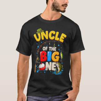 Oom Van De Grote Visserij Verjaardagsjongen Famili T-shirt